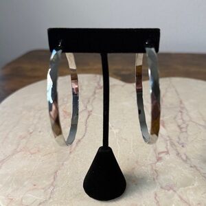 Elegant Silver Hoop Earrings